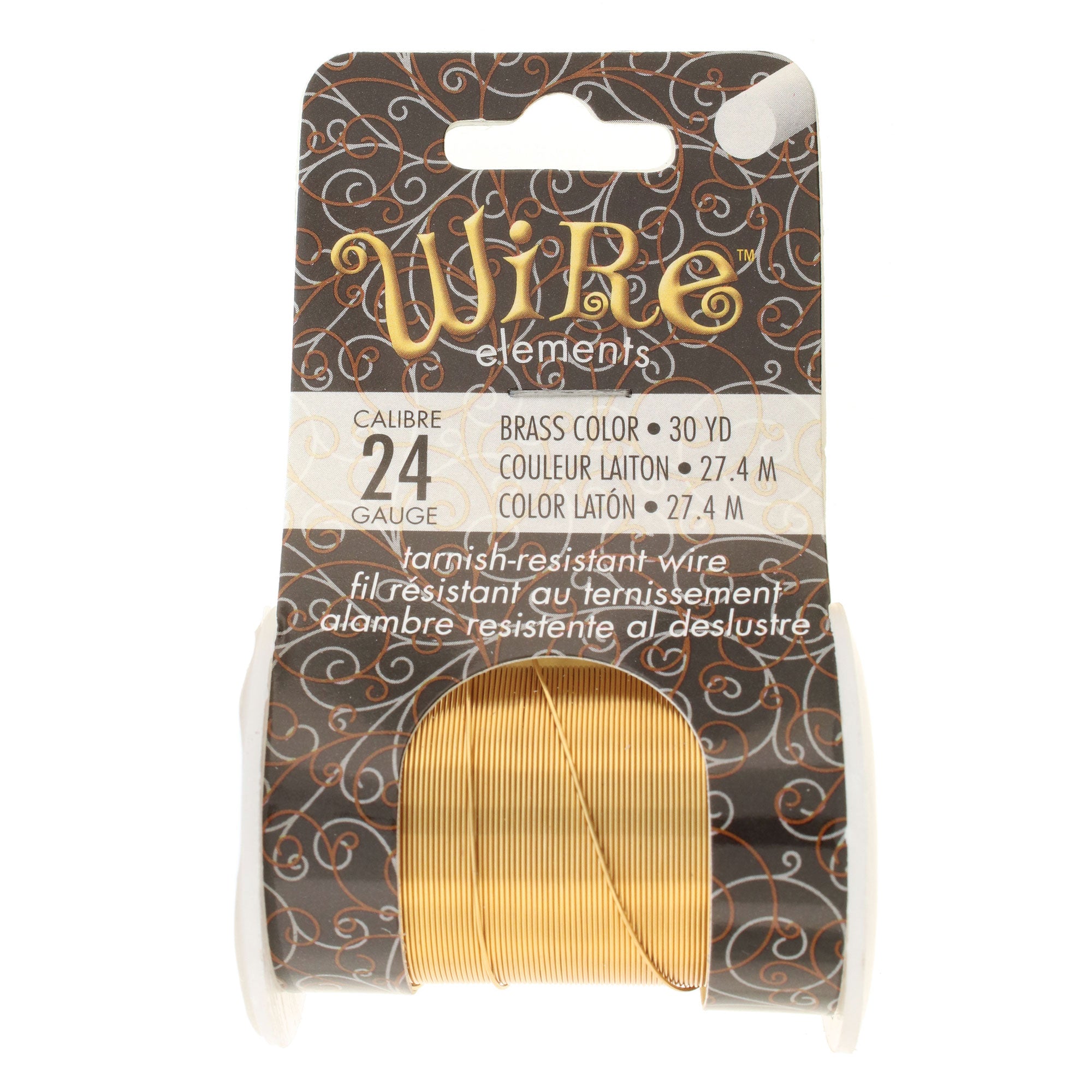 Brass 24 Gauge Tarnish-Resistant Wire Elements by BeadSmith