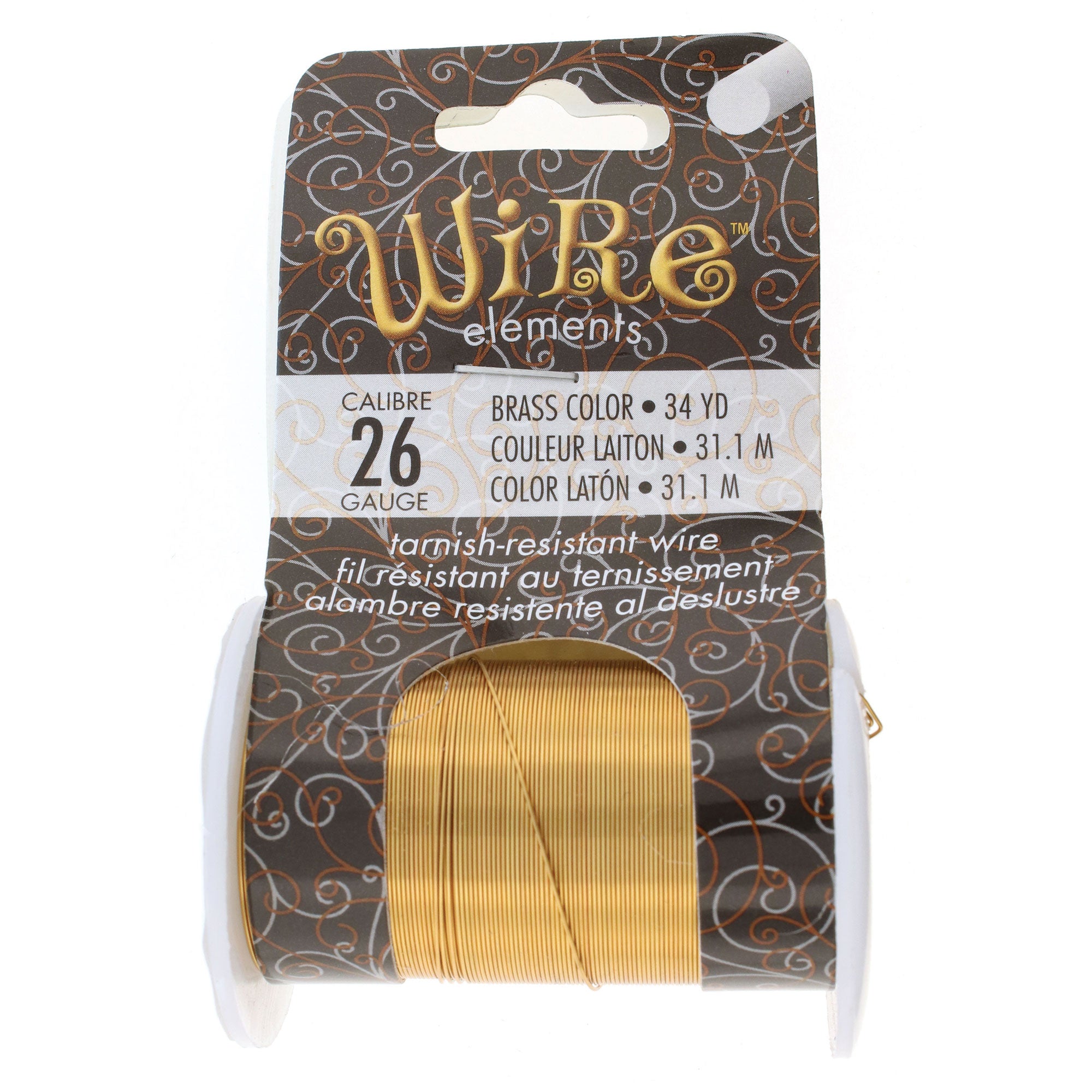 Brass 26 Gauge Tarnish-Resistant Wire Elements by BeadSmith