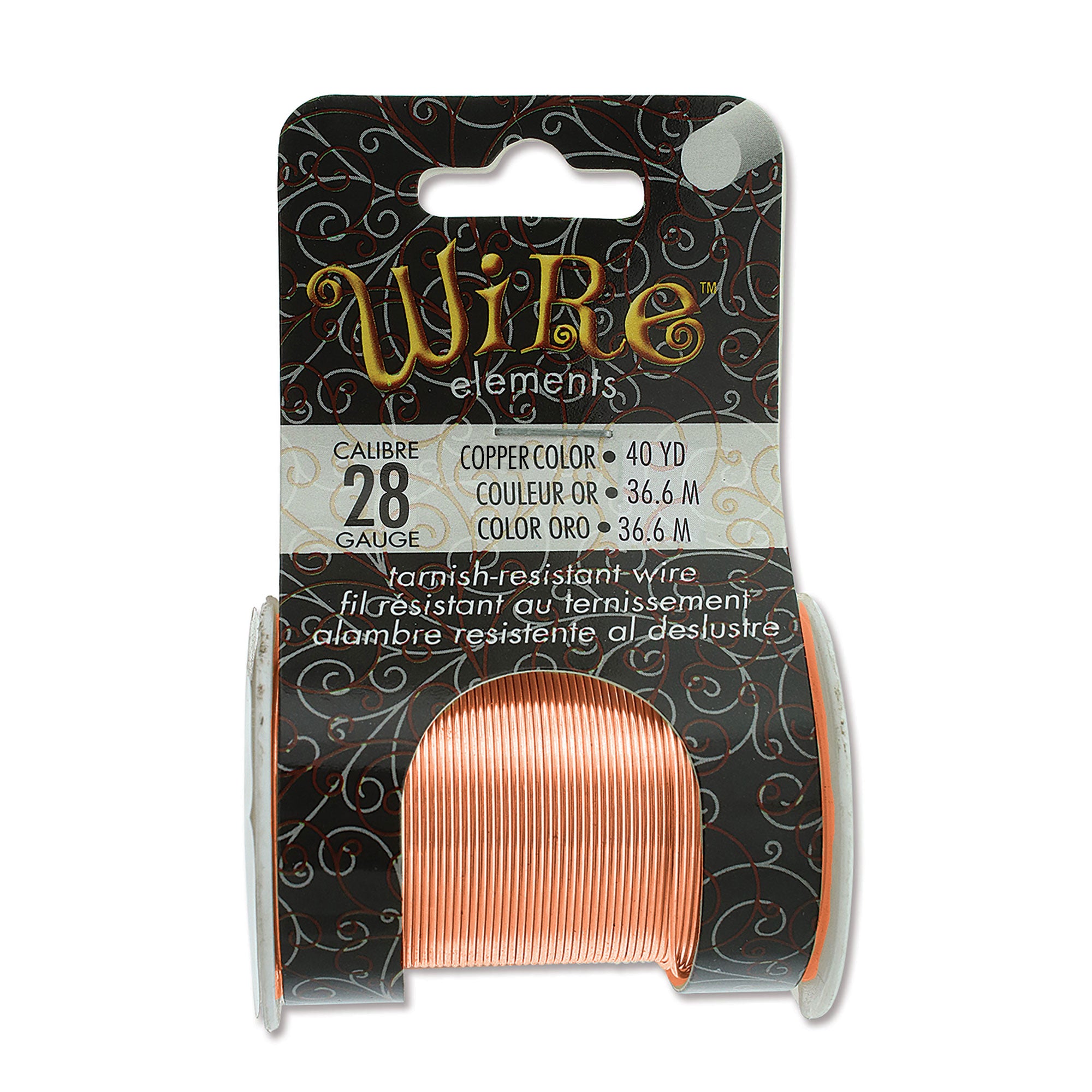 Copper 28 Gauge Tarnish-Resistant Wire Elements by BeadSmith