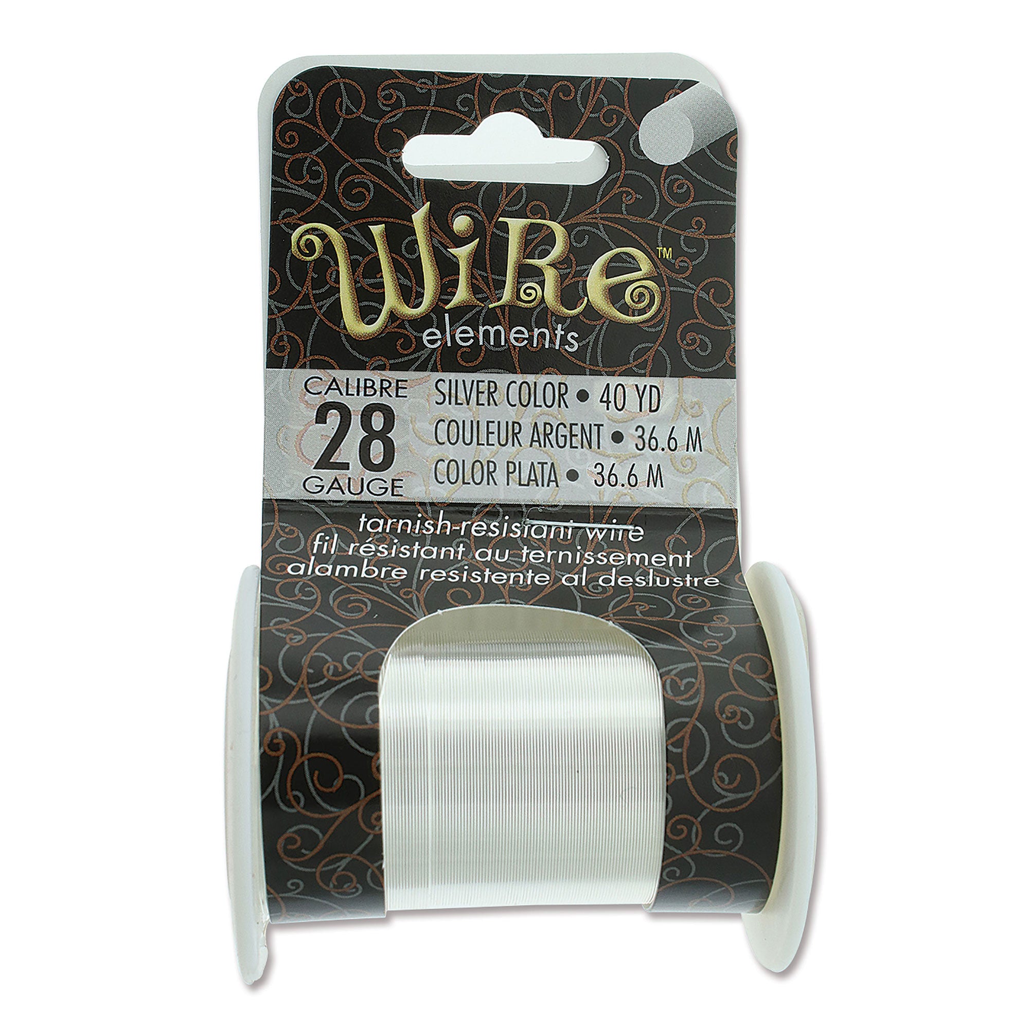 Silver Plated 28 Gauge Tarnish-Resistant Wire Elements by BeadSmith