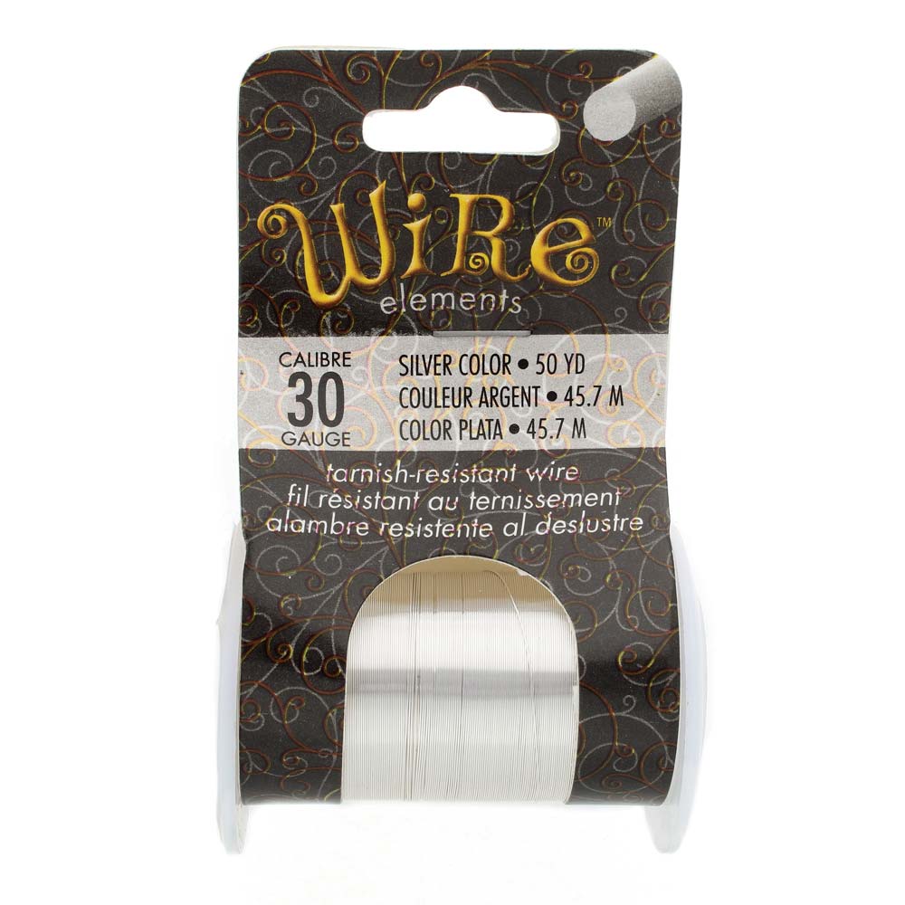 Silver Plated 30 Gauge Tarnish-Resistant Wire Elements by BeadSmith