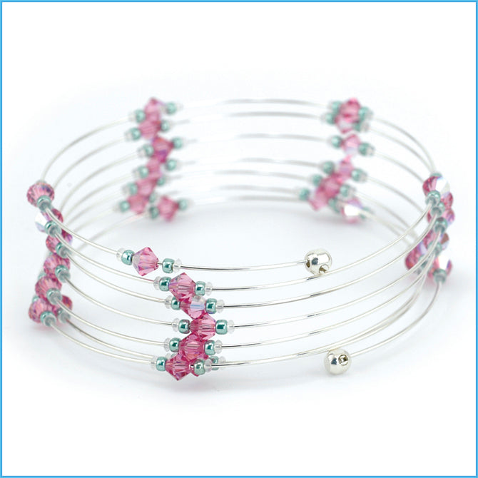 Beadalon Silver Plate Memory Wire 65 Coils Large Bracelet (0.65mm .025in)