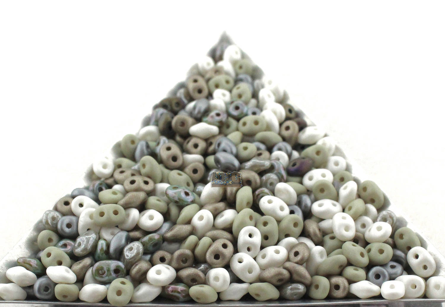 20g Czech SuperDuo 2 hole beads - SATURATED BEACH Pebble Mix * / Custom mix 2.5x5mm