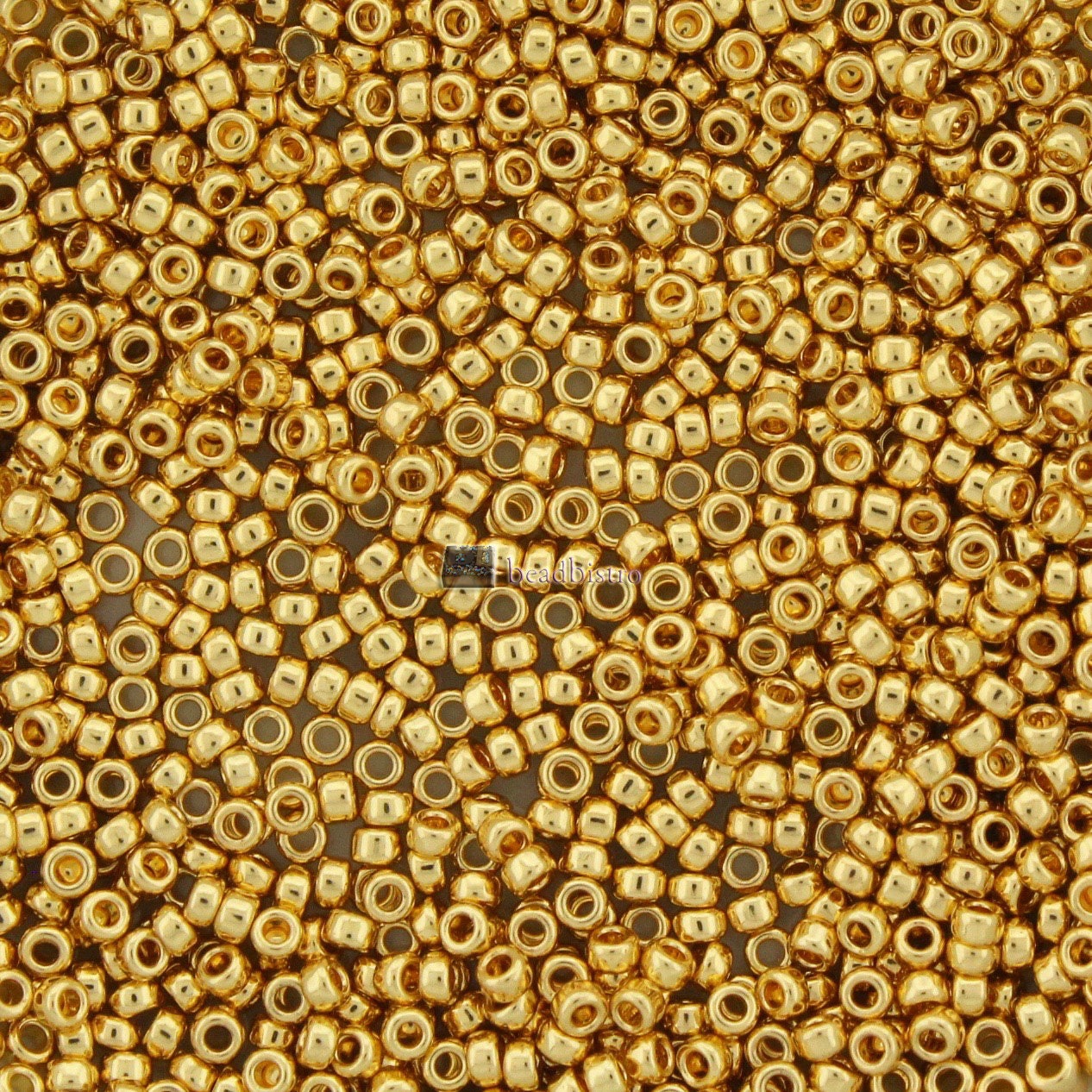 Choose your Size * 24KT GOLD - Bright 24Kt Gold Plated - MIYUKI Japanese seed beads - size 8 - size 11 - size 15- and Delica size 11 - # 191