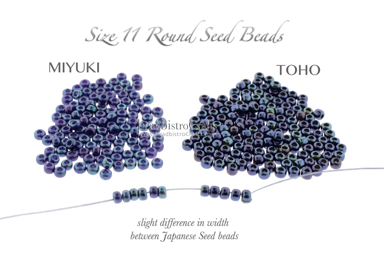10g TOHO 15/0 * 11/0 * 8/0 ROUND Seed beads - Gold-LUSTERED Light Tanzanite - size 15, size 11 or size 8 seed beads - 321