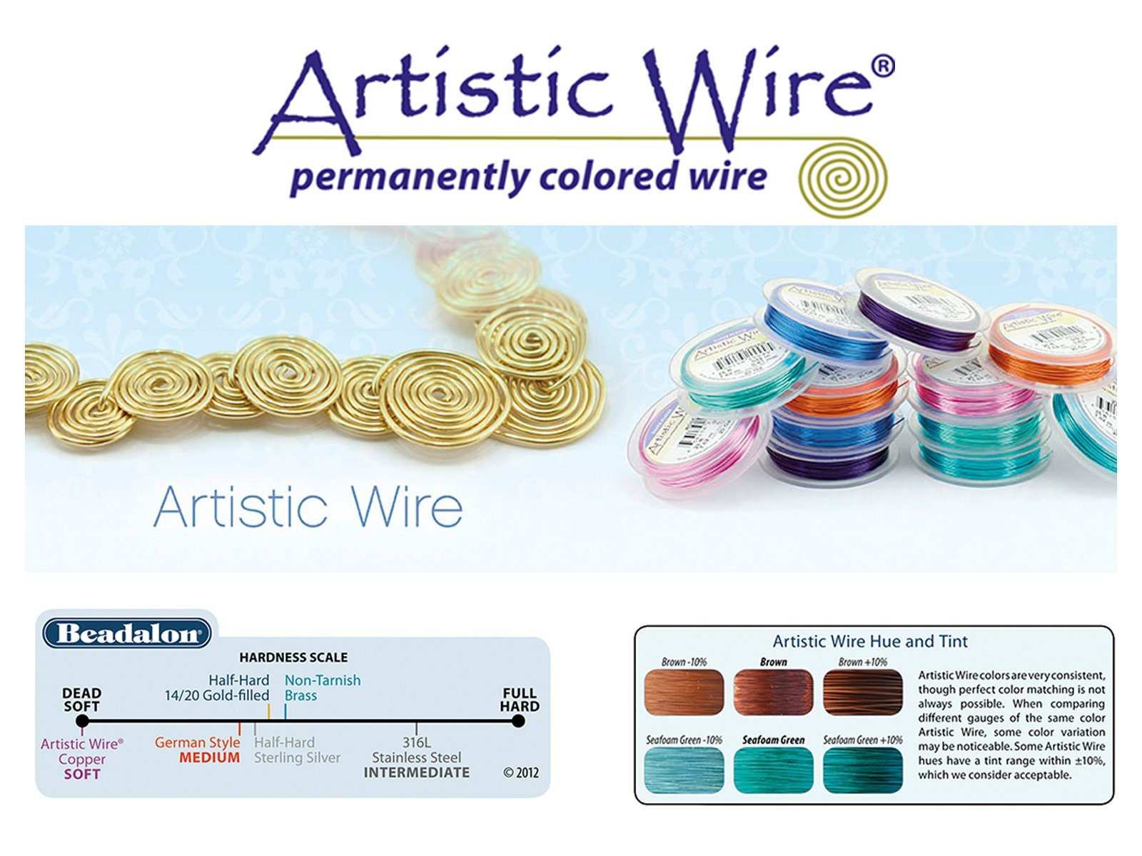 Bare Phosphor Bronze Artistic Wire (18, 20, 22, 24, 26, 28 Gauge)