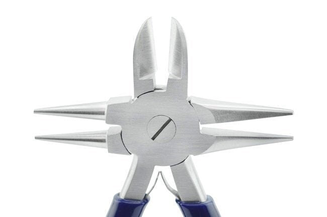 Beadalon MultiPliers, Semi Flush Cutter, Round Nose & Chain Nose Combination - Craft Wire Tools