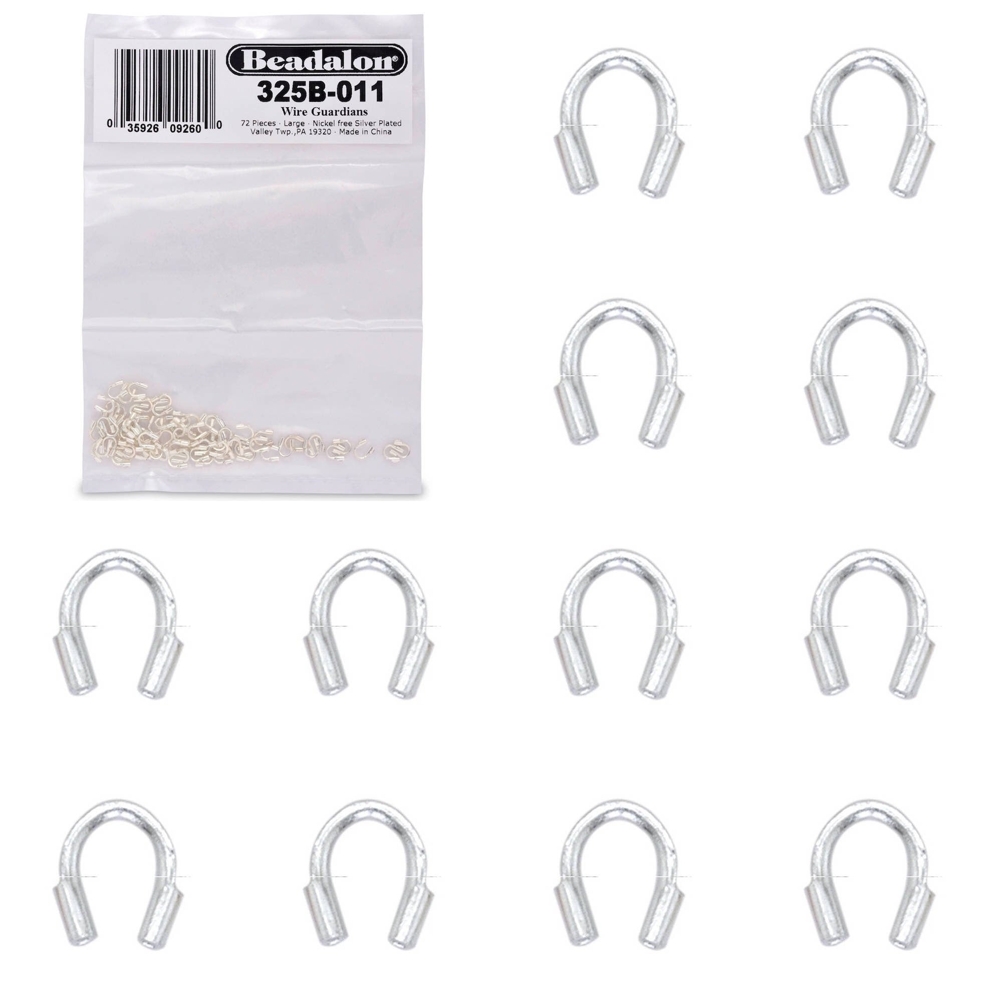 Beadalon .027" Wire Guardians (72 PCS) Silver Plated - Bulk Package