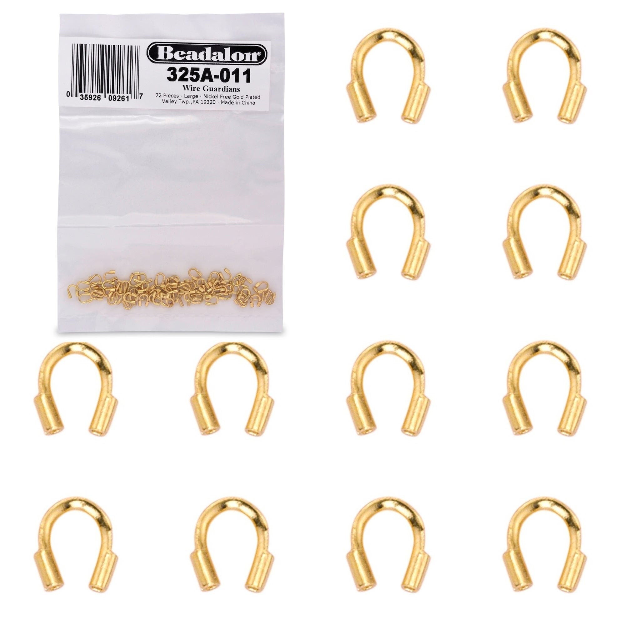 Beadalon .027" Wire Guardians (72 PCS) Gold Plated - Bulk Package