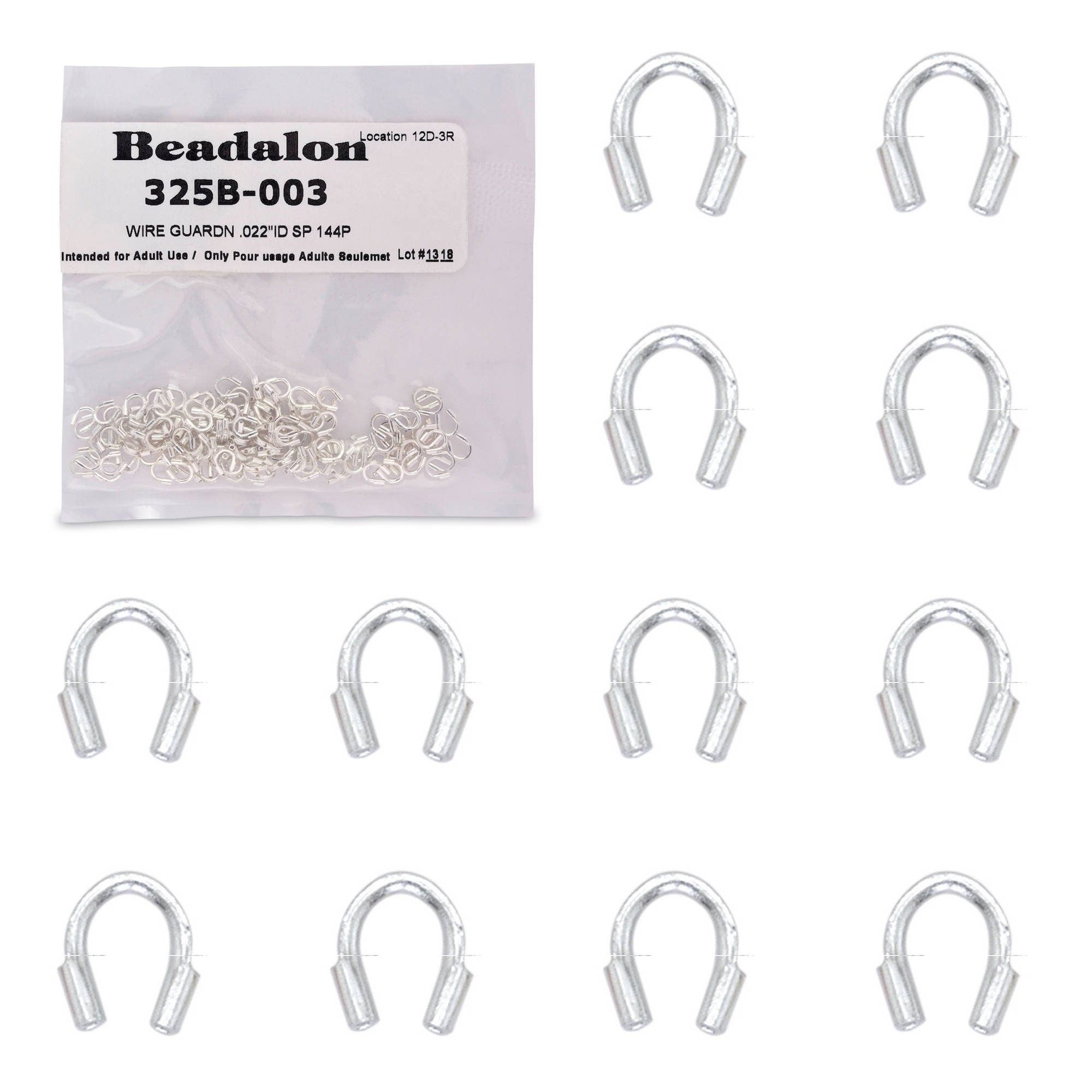 Beadalon .022" Wire Guardians (144 PCS) Silver Plated - Bulk Package