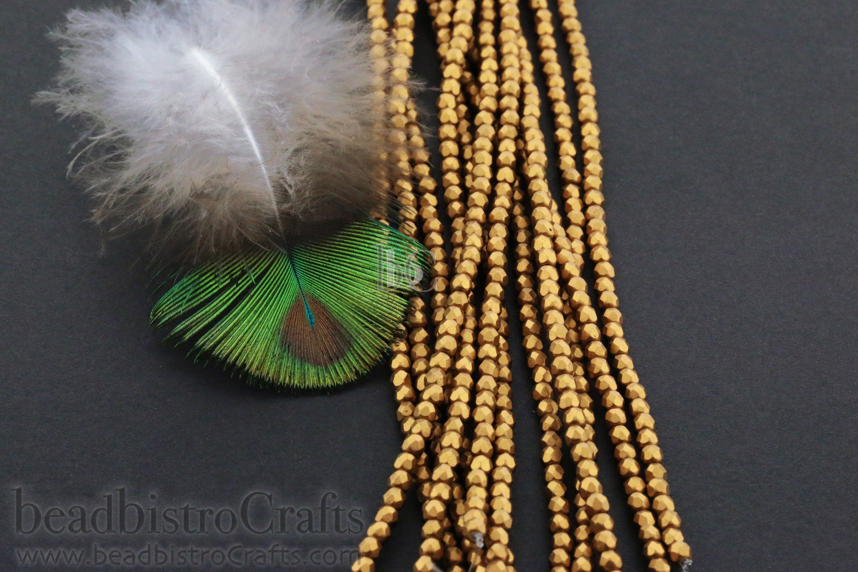 3mm Czech glass - 50 or 200pcs Fire polish bead - MATTE BRASS Metallic - 3mm Facetted beads - Firepolish