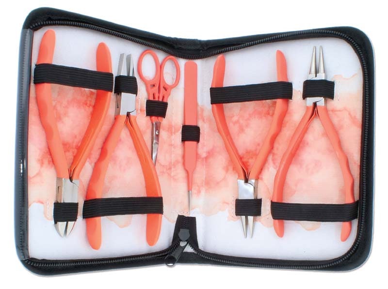 BeadSmith Satin Touch Coral Tool Set, 6-Piece