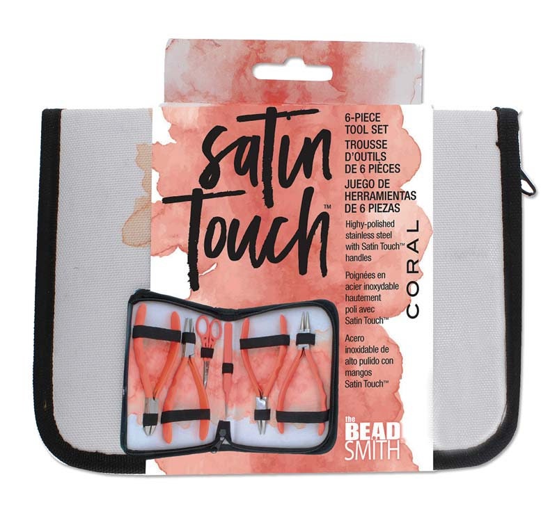 BeadSmith Satin Touch Coral Tool Set, 6-Piece