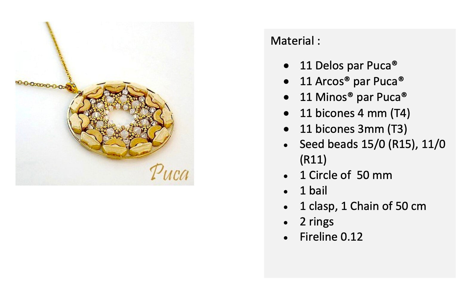 20pcs Czech DELOS® Par Puca® beads - 3 hole beads - Full DORADO - 6x11mm