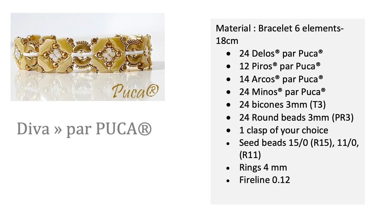 20pcs Czech DELOS® Par Puca® beads - 3 hole beads - Crystal MATTE - 6x11mm