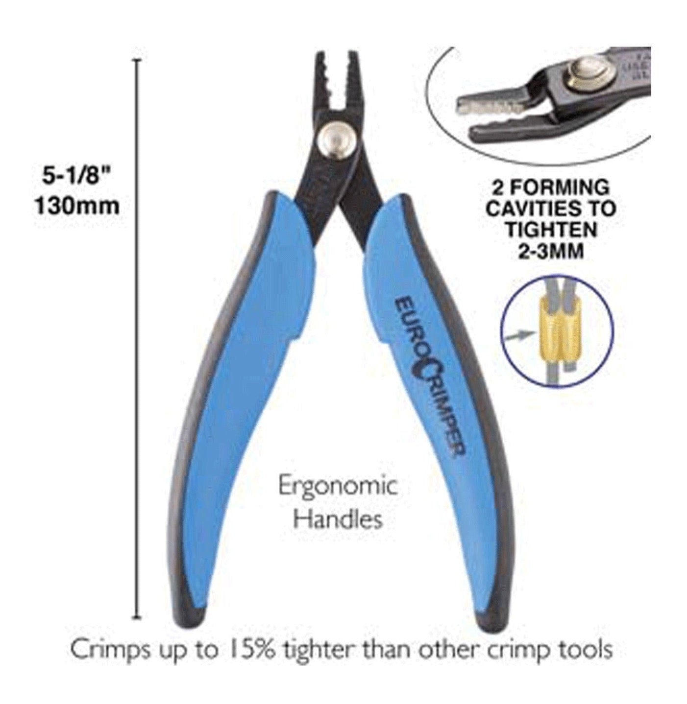 Crimping Pliers Double Notch Jewelry Crimp Pliers, Ideal for all 2-3mm Crimp - Bead Jewelry Craft Wire