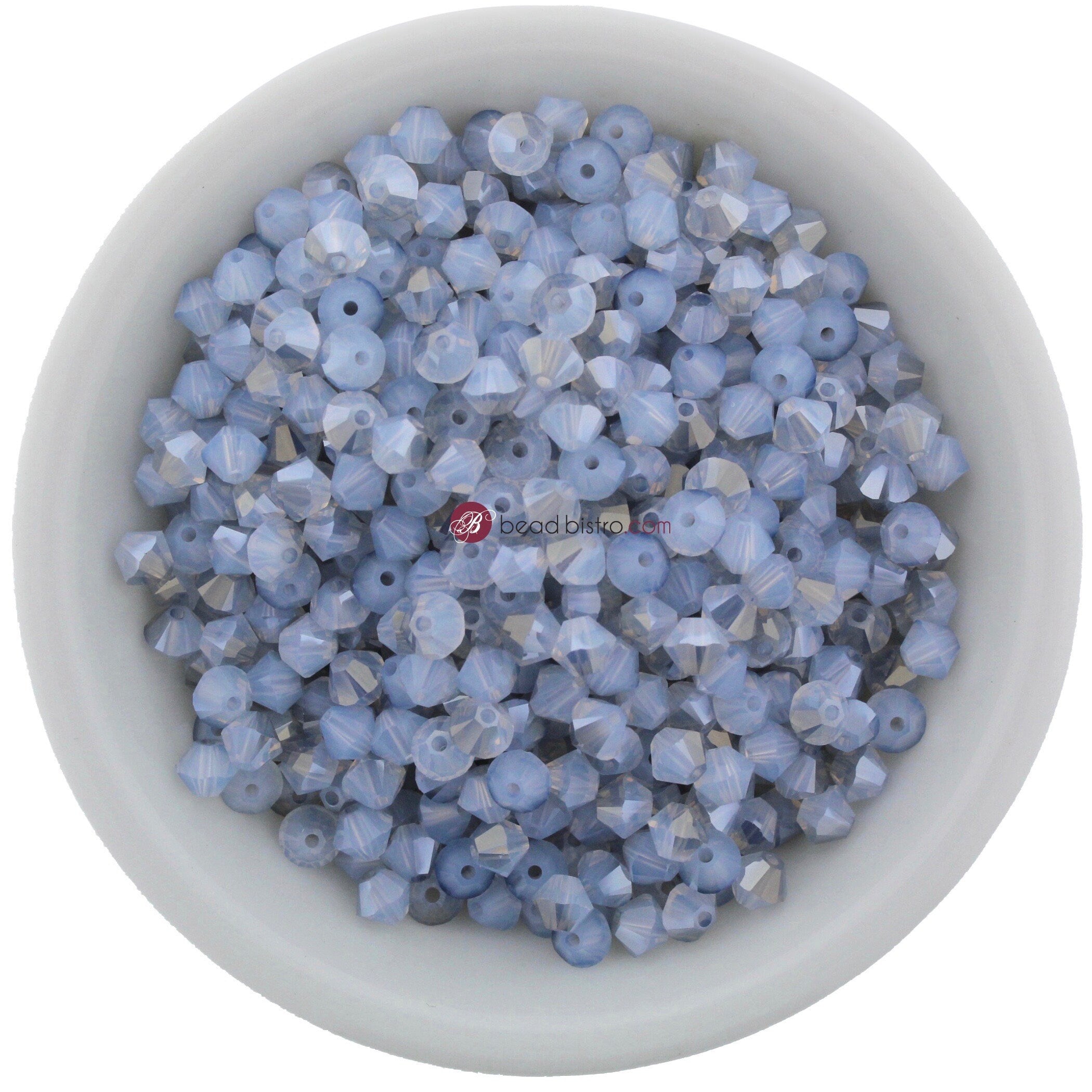 Preciosa Bicones Winter Shade 3mm, 4mm, 6mm Crystal Bicones