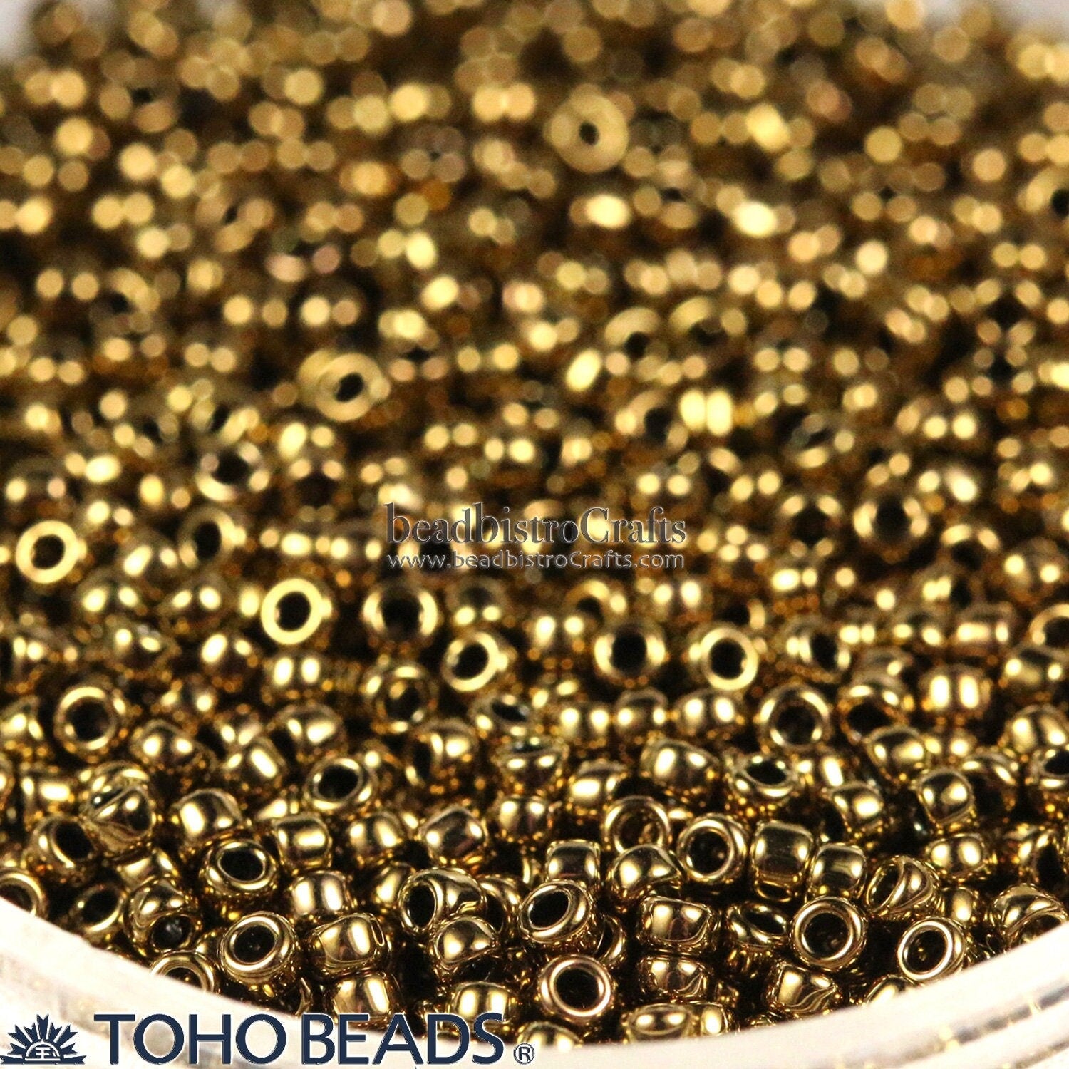 TOHO 11/0 ROUND Seed beads (10 or 20 grams) ~ ANTIQUE Bronze ~ size 11 seed beads # 223