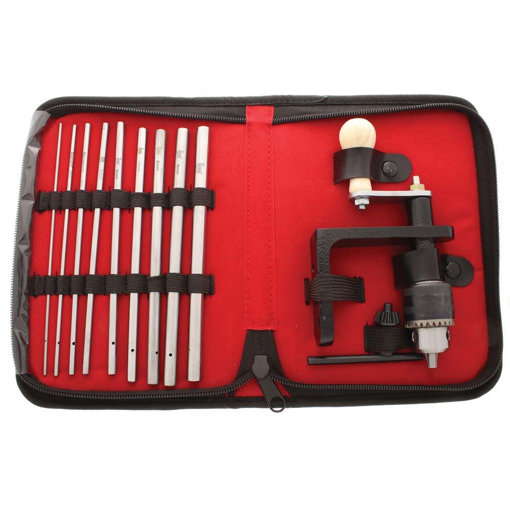 Wire Elements EZ Coiler PRO Deluxe Tool Kit, (9 Different Non-Tapered Mandrel Sizes) by The BeadSmith