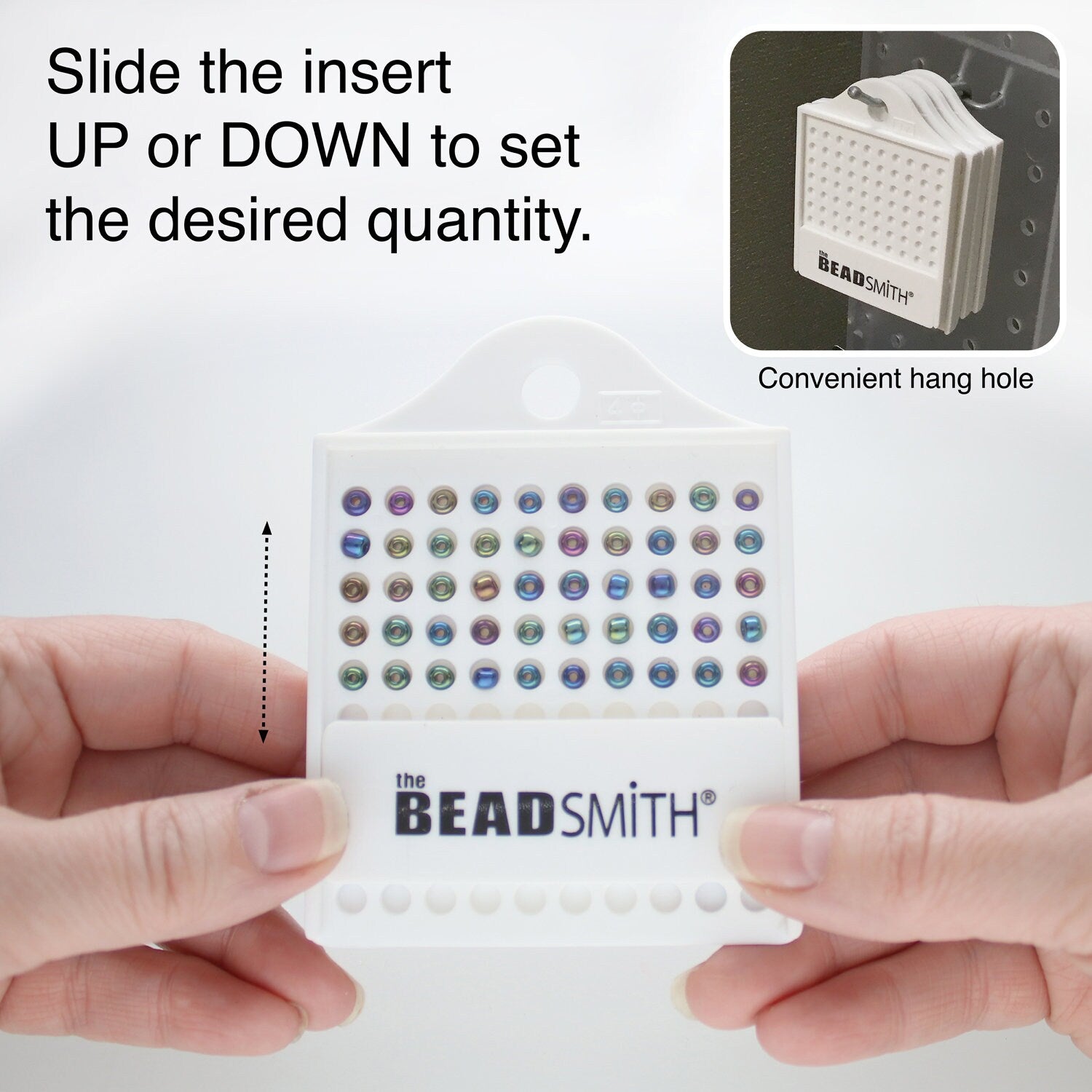 Beadsmith Bead Counter 4 Piece Set 3, 4, 6, 8MM Bead Counter Tool, Perfect for Crystal, Seed Beads and more.