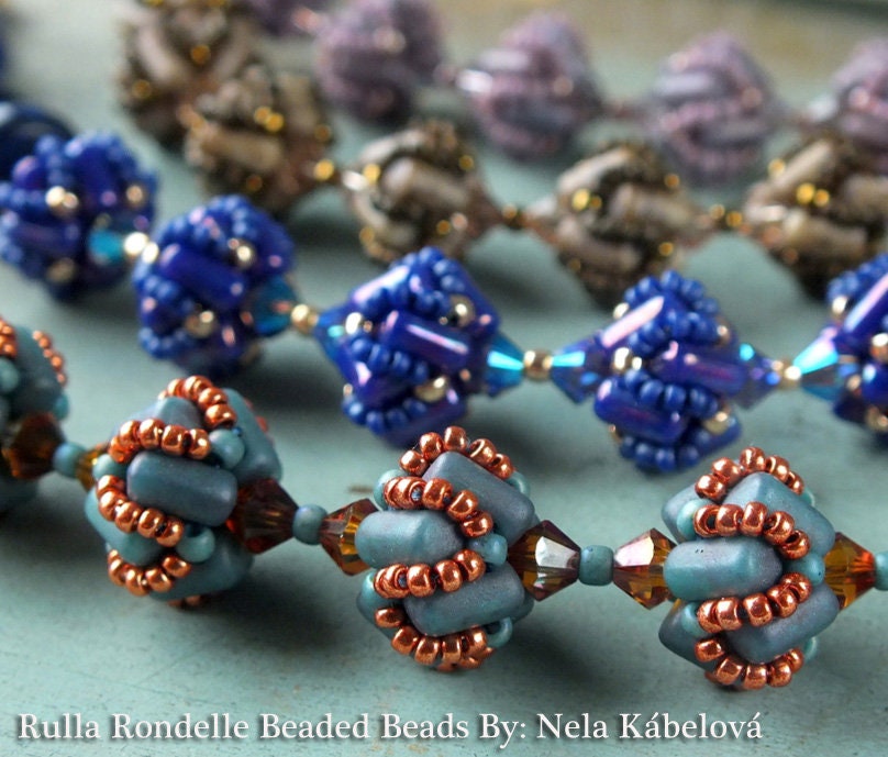 20g Czech Glass 2 hole Rulla beads Jet 3x5mm Rullas
