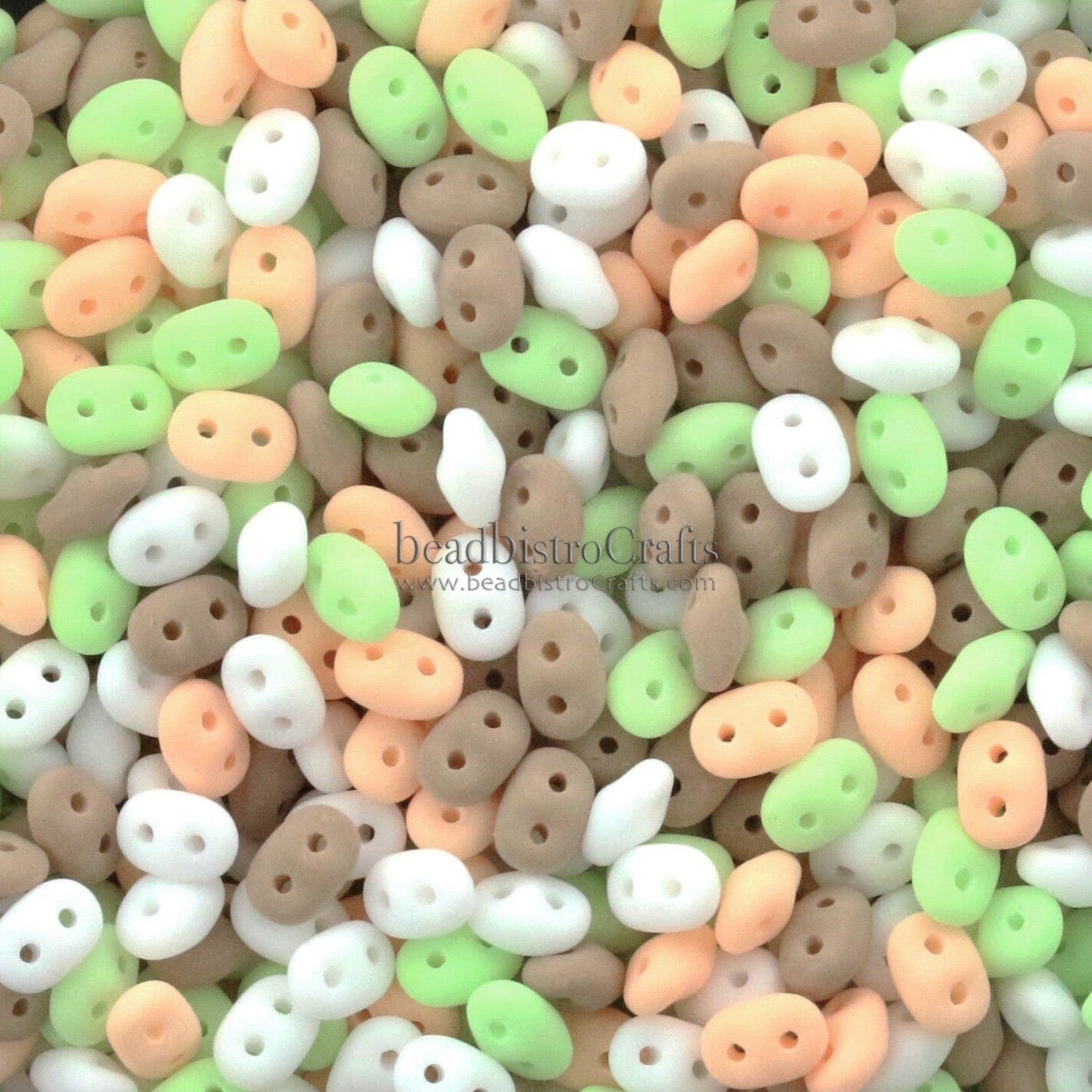 20g Czech SuperDuo 2-hole Beads - BONDELI SPRINKLES Mix * / Custom mix 2.5x5mm