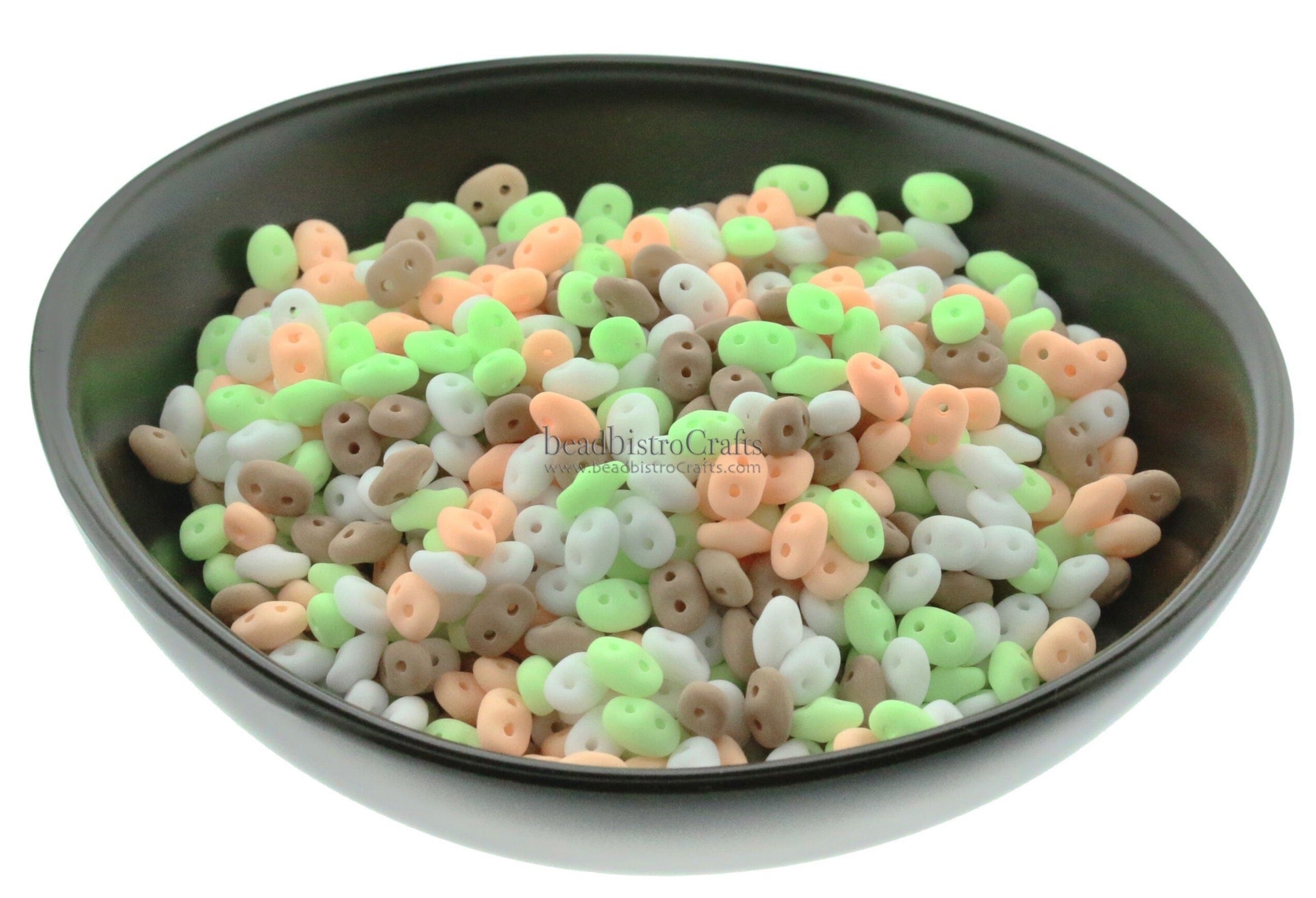 20g Czech SuperDuo 2-hole Beads - BONDELI SPRINKLES Mix * / Custom mix 2.5x5mm