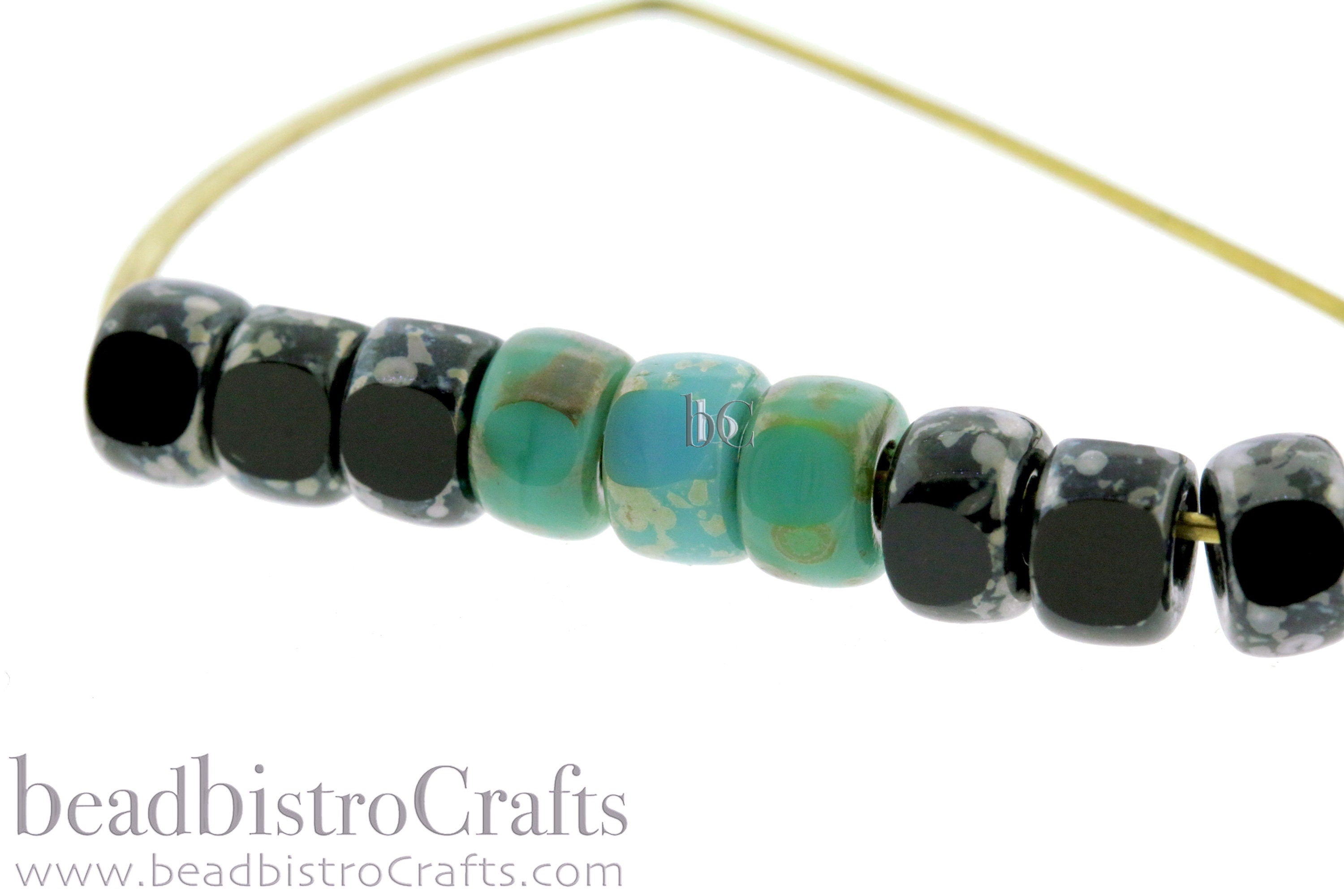 10g Matubo 3 CUT size 2/0 beads Opaque Jet REMBRANDT size 2 seed beads