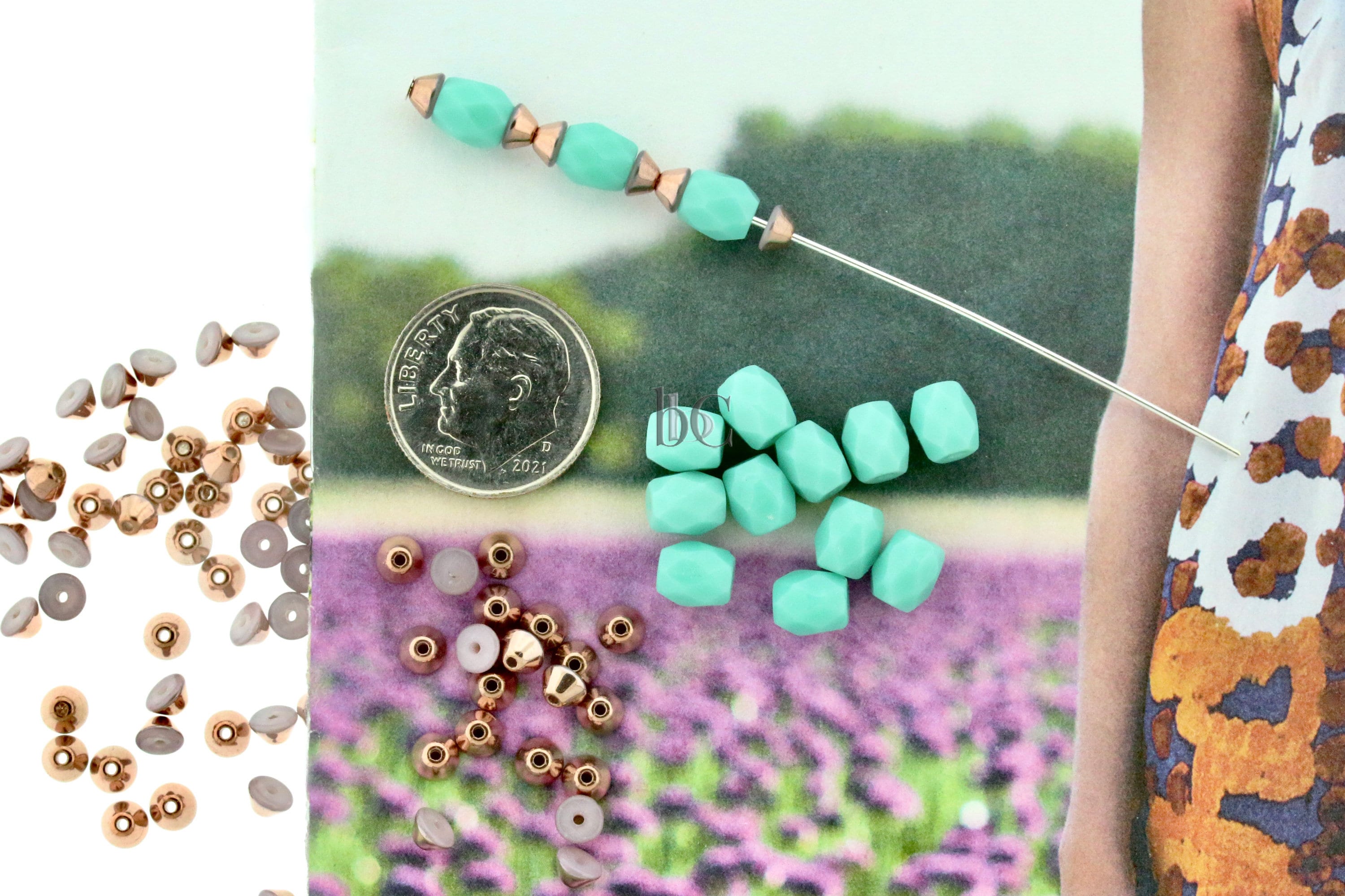 Czech Facetted Beads - BAROS® Par Puca® Beads - Czech Glass Barrel shaped bead - Opaque JADE * NEW * (20pcs) 6x5mm